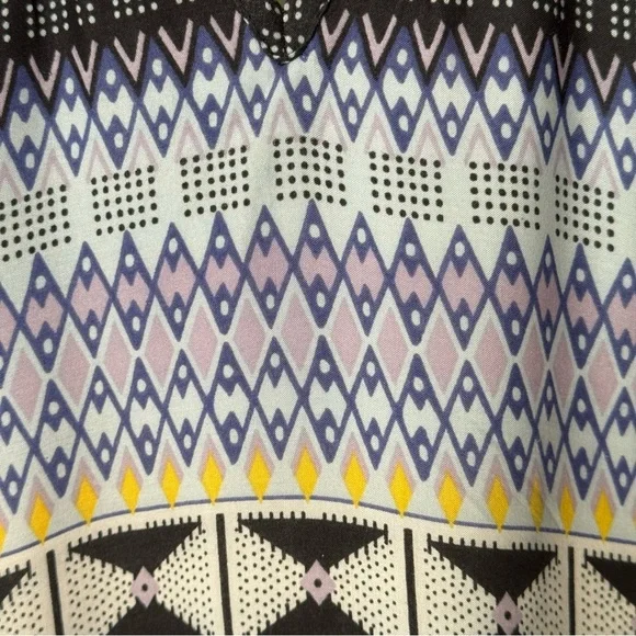 Prana Nari Tribal Ikat Printed Blue Midi Sundress Size Small - Picture 5 of 16